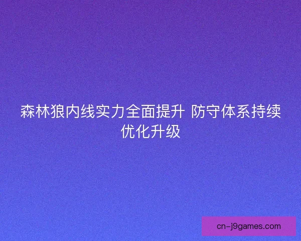 森林狼内线实力全面提升 防守体系持续优化升级